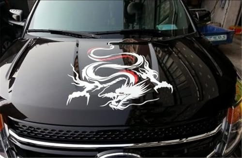 Seitenaufkleber for Wohnmobile, DIY-Aufkleber, Dekoration for Auto, Anhänger, Camper, 1 Stück, Auto-Karosserieaufkleber, Motorhaube, cooler Drache, selbstklebende Seiten-LKW-Vinyl-Grafikaufkleber, Mot