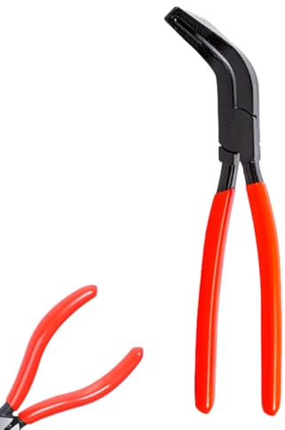 Pinza Piegatrice a 45 Gradi, Pinza per lamiera,Piega Lamiera Manuale, larghezza 22 mm,Strumenti di Smontaggio e Installazione di Automobili con Manico Antiscivolo per Piegare e lisciare lamiere,Rosso