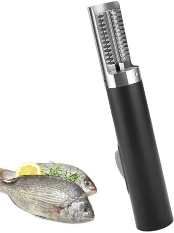 Strumento per la disincrostazione dei pesci, squamatore per pesci elettrico | Raschietto per pesce squamatore per pesci da 3000 mAh con coperchio,Disincrostatore per pesce portatile con impugnatura er