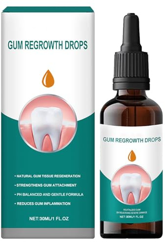 Gotas Encías Bucal Cuidado Bucal,Restauración Natural Encías Bucal Cuidado Bucal,Gel Reparador de las Encías,Gel Reparación de Encías,Gotas para el Cuidado Dental,Gotas Regeneradoras de Encías,30ML