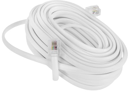 SHINEOFI Câble Téléphonique Pc Pour Extension De Ligne Fixe Cordon Alimentation Pour Maison Ou Bureau Cordon Extension Pour Téléphone Fixe