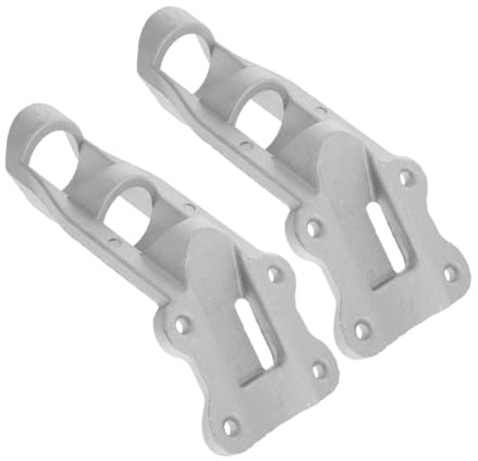 Abaodam 2pcs Heavy Duty Aluminum Flag Pole Mount Bracket Flag Holder for Wall Pole Mount for Schools Businesses and Community Spaces Festival Use