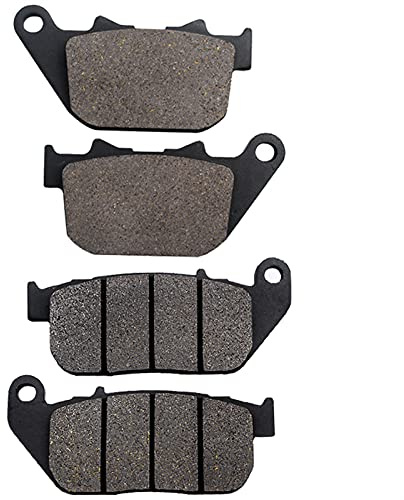 Front And Rear Brake Pad For Harley Davidson Xl50 For Sporster 07 Xl883 For Standard Custom 04-14 Xl1200 For Nightster 04-14 Motorcycle Front Rear Brake Pads Motorbike Disc Brake Pad