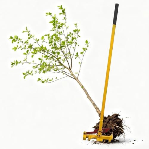 Herramienta de extracción de raíces de árbol resistente para árboles pequeños, arbustos y postes de valla de madera, ideal para extracción eficiente de raíces y eliminación de postes