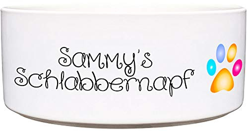 Cadouri Keramik Hundenapf » Schlabbernapf « ︎ personalisiert ︎ mit Name deines Hundes┊Futternapf Wassernapf - 1.300 ml