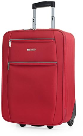 ITACA - Maletas De Viaje Cabina 55X40X20 Material EVA Ligero, Trolley con Ruedas Maleta De Mano para Avion Maleta Cabina Equipaje para Viajes Cortos. Compatible Ryanair, Rojo