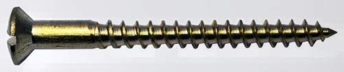 Holzschraube Linsenkopf Messing Blank DIN 95 5 X 50 10-Stück