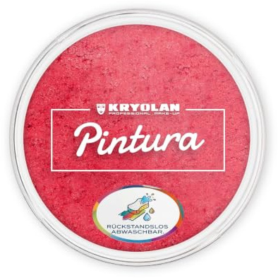 Kryolan Pintura Water Color Make-up Pearl Pink 20 ml I Wasserbasierte Kinderschminke für Gesicht & Körper I CE-Zertifiziert I Schnell trocknend, leicht abwaschbar & individuell deckend