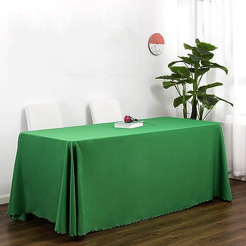 Mateju Tischdecke Abwaschbar Gartentischdecke, Indoor Outdoor Tischdecke Eckig Tischdecken Tischtuch, Polyesterfaser Tisch Schutz für Geburtstag Hochzeit (200x320cm,Weihnachten Grün)
