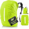 AVANA Regenschutz für Rucksäcke mit Reflexstreifen (10-70L) wasserdichte Regenhülle Schulranzen Reflektor Rucksack Cover reflektierender Rucksacküberzug Neongrün