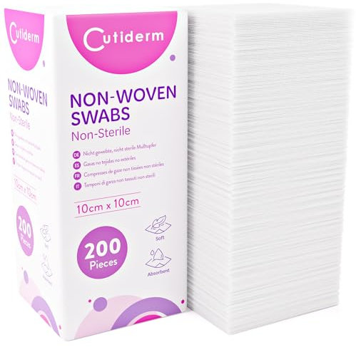 Cutiderm Non-Woven Gauze Swabs 10cm x 10cm - Pack of 200