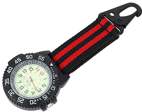 Yardenfun Taschenuhr Mit Karabiner-Clip Digitale Zeitanzeige Leichtes Design Für Und Bergsteiger