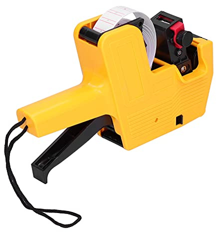 Price Gun, Price Tag Gun Price Marking Labeler Machine Digits Price Tag Gun Pricing Gun with 10 Rolls Labels Spare Ink