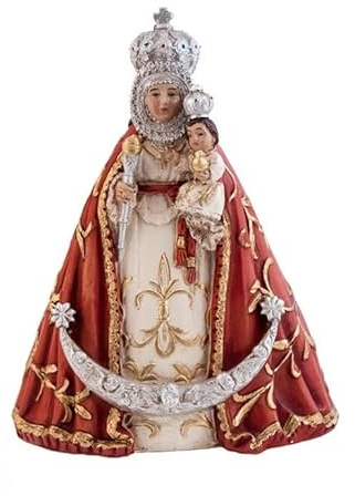 Figura Virgen de la Fuensanta de Resina Pintada a Mano patrona Principal de la Ciudad de Murcia 11x5x11 cm