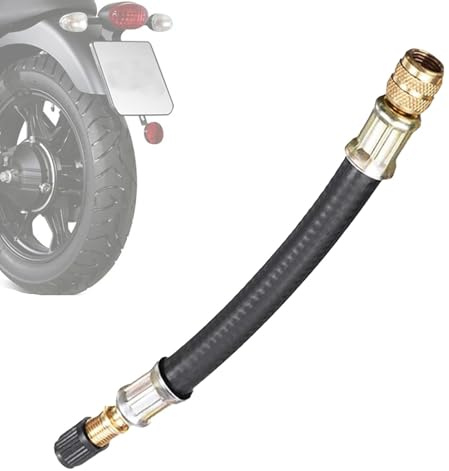 Reifenfüller-Verlängerungsschlauch, Ventilverlängerung | Auslaufsicherer Gummi-Verlängerungsschlauch für Ventil,Luftventilverlängerung, Aufpump-Verlängerungsrohr für Autos, Fahrräder, Motorräder, Anhä