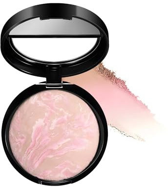 Fond De Teint De Cuisson Blush, Fond De Teint De Cuisson Maquillage Fond De Teint, Gommage Blush, Poudre Claire Blush, Teint Naturel Mat Pour Un Effet Anti - Cernes Clair À Clair (#1, 15g)