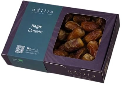 Odilia Bio Segai Datteri | Cucitura vegana e senza glutine | Senza zucchero raffinato | dolcificato con datteri | Made in Germany 750 g