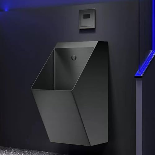 Urinario de pared para hombre, urinario comercial de acero inoxidable para hoteles, bares, aeropuertos, solución de inodoro para baño de adultos para zonas de alto tráfico