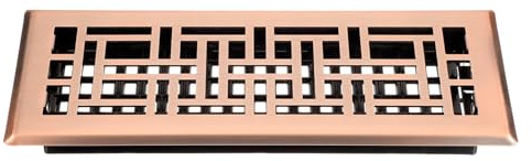 QUARKZMAN Registro Piso 4 X 12, Rejillas Piso Ajustables Acero Al Carbón Alta Resistencia Cubiertas Decorativas Ventilación Para Hogar Dormitorio Cocina, Bronce Envejecido