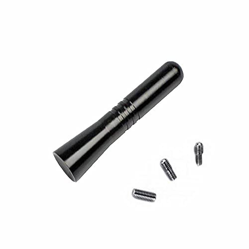 Audioproject A159 - Aluminium Kurz-Stab Antenne 6 cm Dach-Antennenstab 16V M-4 5 6 Gewinde AM FM - kompatibel für VW Golf 4 5 6 7 Passat Polo Touran Opel Corsa Astra