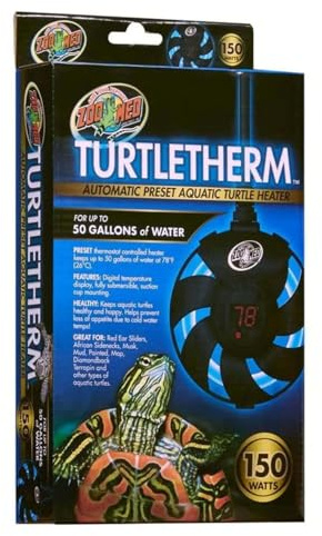 Zoo Med TURTLETHERM Automatic Preset Aquatic Turtle Heater (Up to 50 Gallons) 150 Watt