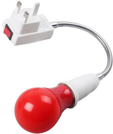eTone Darkroom Safe LED Lamp E27 Screw Mouth Wall Light 360 Degree Desk With Switch