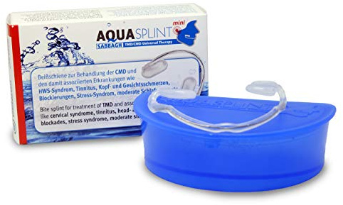 AquaSplint CMD - Férula de mordida para aliviar el dolor de la articulación temporomandibular (no utilizar contra crujidos para bruxi-splint) - férula para la relajación muscular fabricada en Alemania