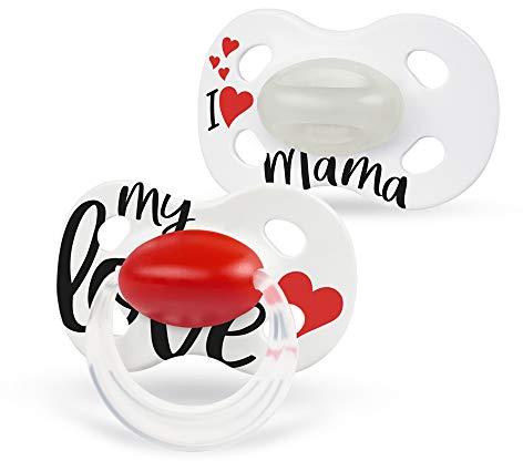 Medela Baby Day & Night Schnuller – Für Babys von 0-6 Monaten – 2 Stück transparent