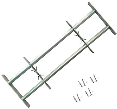 Susany Fenstergitter Verstellbar mit 2 Querstäben 1000-1500 mm