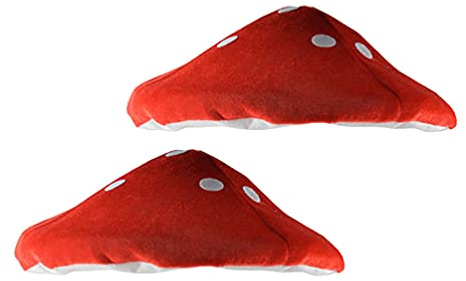 STOBOK Roter Pilzhut Lustiges Pilzhut-Kostüm -Kostüm-. Lustige Kinder Hüte f?rmiger 2Pcs Zubehör für Festival Decor für Party