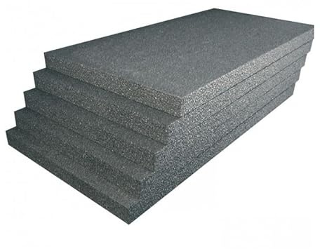 ITALFROM - Panneaux d’isolation thermique intérieurs en polystyrène expansé synthétisé (EPS avec GRAFITE) Panneaux isolants pour toitures, toit, mur en polystyrène (Pack de 5, 100x50x4 cm)