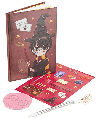 Harry Potter Kinder Linsenförmiges Diary Set Mit Sticker Stift & Flaschenaufsatz