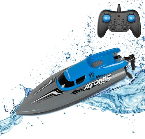 Silvergear® Ferngesteuertes Boot High Speed | RC Boat 30Km/h Geschwindigkeit und 2.4GHz | Motorboot Ferngesteuert Anti-Kipp-Boot für Kinder und Erwachsene | Speedboat mit Fernbedienung