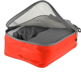 SEA TO SUMMIT - Garment Mesh Bag Kleideraufbewahrung S - Wasserabweisend & Ultraleicht - Ultra-Sil-Nylongewebe - Strapazierfähige Reißverschlüsse & Griffe - Reisen - Spicy Orange - 25 x 19 x 9cm - 60g