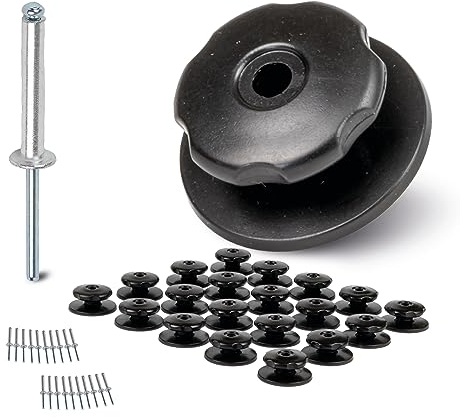 20 bottoni rotondi con rivetti – bottoni per teloni – perfetti per fissare reti e teloni per rimorchi