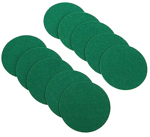 Toddmomy 10 Stück Air-Hockey-Schläger-Filzgleiter Ersatz-Air-Hockey-Puck-Filz-Hockey-Zubehör (Größe L)
