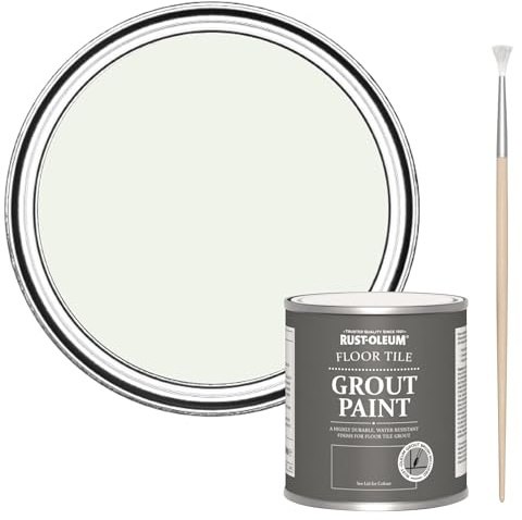 Rust-Oleum Ultra-Durable White Floor Tile Grout Paint - Steamed Milk 250ml