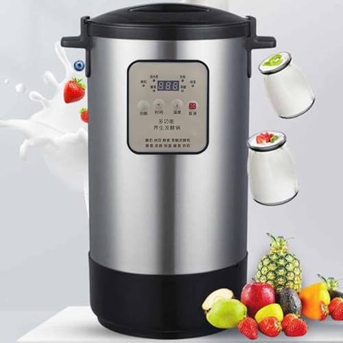DDZJTPP Macchina di Fermentazione Commerciale,Fermentatore di Yogurt di Fermentazione,12L Intelligente Fare Yogurt,per Aglio,Aceto,Yogurt,Vino di Riso,Aceto Ed Enzima