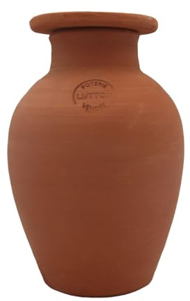 Ollas Lutton Olla Terre Cuite à Enterrer 12L | Arrosage Autonome Pour Plantes d'Extérieur Ecologique & Economique | Système d'Irrigation Naturel | Autonomie 10 Jours | OYA Terracotta