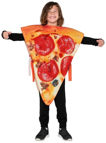 Spooktacular Creations Child Unisex Pizza Hotdog Slice Costume for Kids Boy Girls Halloween Costume Accessory, Vegetable Funny Food Suit, Party Supplies-Small (5 – 7 yrs)