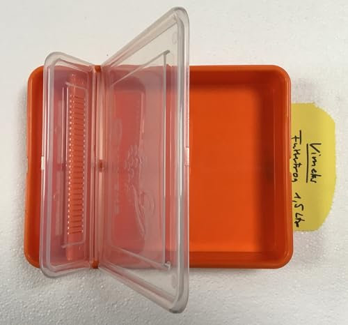 Generisch Futtertrog für Bienen, 1,5 Ltr ca. 250 x 200 x 60 mm Kunststoff, orange Imker Bienen füttern Silke Imkereibedarf