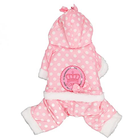 Warmer Hunde-Wintermantel, Hunde-Wintermantel warm verdickt, Hundekleidung, hautfreundliche Einteilige Kapuzenjacke für Haustiere bei kaltem Wetter für kleine, mittelgroße und (XL)