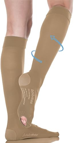 BeOnTop Calze Antitrombo Donna Gambaletto 18-23 mmHg Unisex - Calze Compressione Graduata Classe 1, Dispositivo Medico CE, Calza Antitrombo Uomo, Calze Elastiche Per Vene Varicose