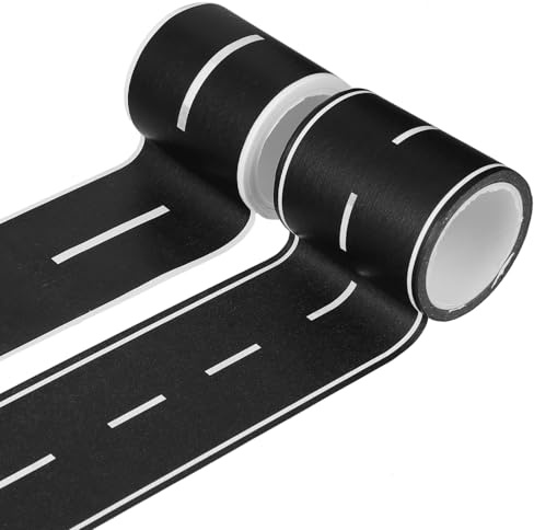 Ouligay 2 Stück Schwarz Straßenband Für Kinder Straße Washi Tape Straße Für Spielzeugautos Straßen Klebeband Ideal Für Rennstrecken Und Geburtstagsfeiern. Leicht Zu Kleben Und Abzureißen