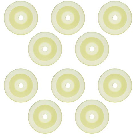 TIKATARER Nylonhjul, 10 St, 2,5 Tum Diameter, Polypropylen Nylon Remskivor Nylonrullar med 25 Kg Lastkapacitet, Ersättningshjul för små Vagnar