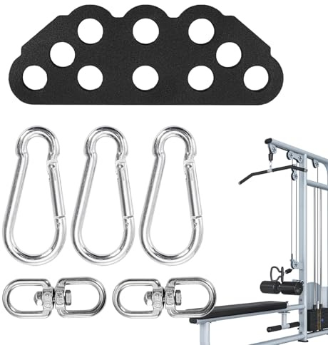 Cable Machine Attachment Heavy Duty Adjustable Double To Single D Handle