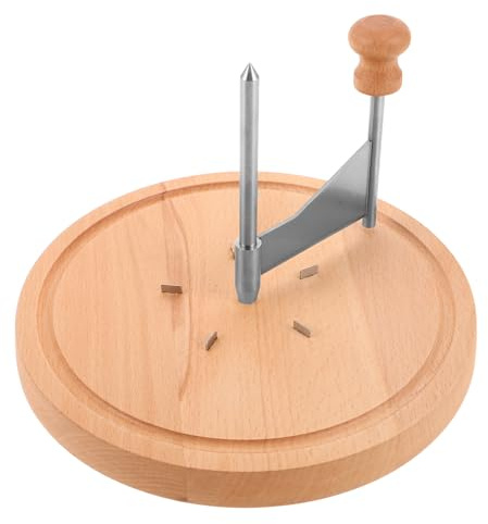 iplusmile Râpe Manuelle à Fromage avec Lame en Acier Inoxydable Base en Bois 22X22X135 CM Coupe-Fromage Polyvalent pour Râper Fromage Chocolat Beurre – Utilisation Professionnelle et