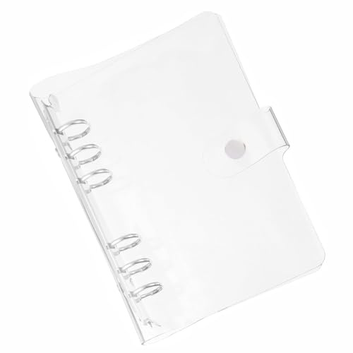 A6 Klarsicht-Ringbuchhülle, PVC-6-Loch-Organizer, nachfüllbares Design, wasser- und staubdicht, für Schüler und Meeting-Notizbuchordner