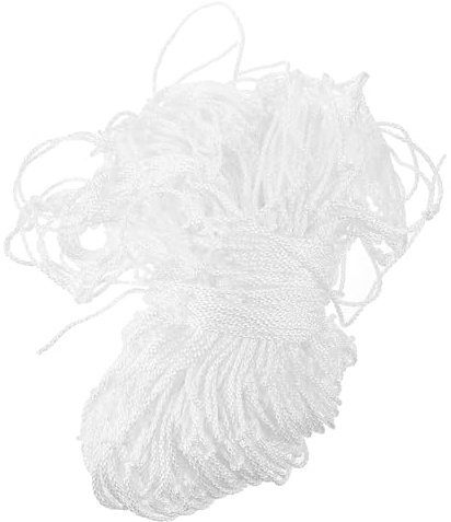 NOLITOY Filet Sécurisation Optimale de Chargement en Polypropylène et Nylon Robuste Charge et Transport Sécurisé Blanc pour Remorque Voiture et Bac à Sable