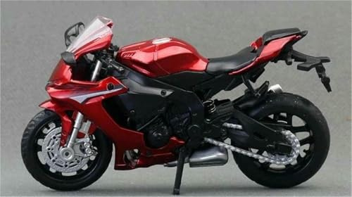 Leksaksmotorcykel Diecast Metal För Model 1/18 Samling Present Till För Yamaha Yzf-R1 Yzfr1(Black- Silver)